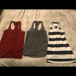 Lot of 3 LuLu Lemon Tops